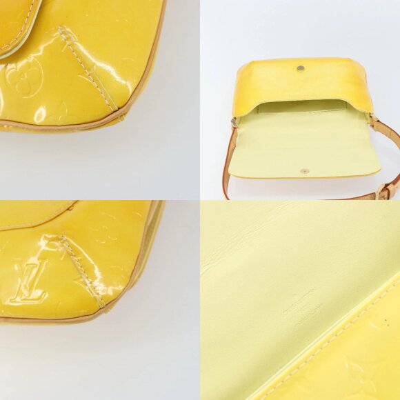 LOUIS VUITTON Monogram Vernis Thompson Street Bag Lime Yellow M91071 Auth gh1370 - Picture 15 of 16